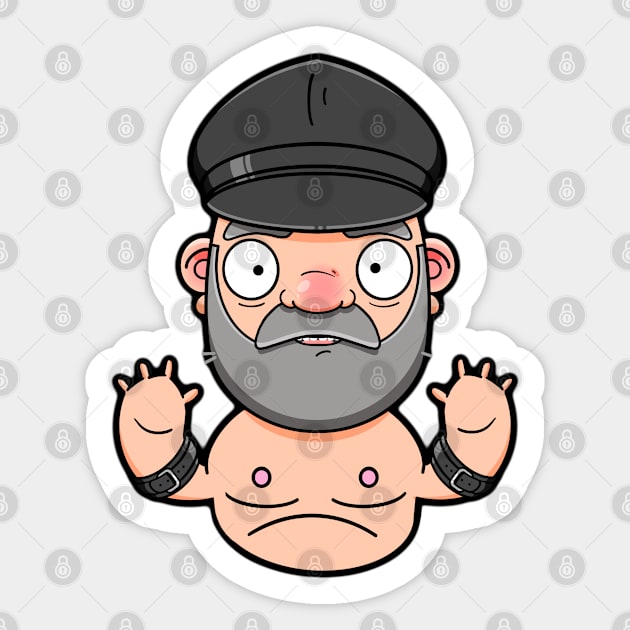 Hot Leather Daddy Sticker by LoveBurty